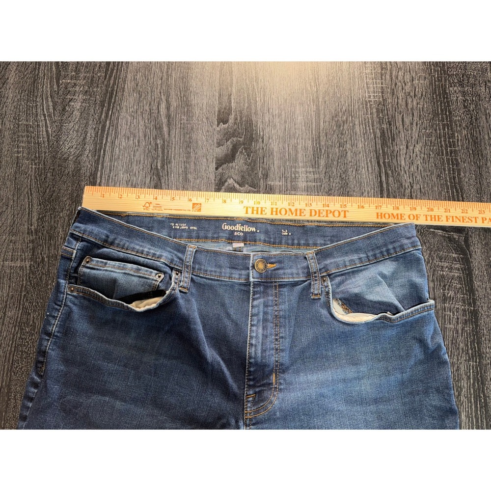 Goodfellow & Co Slim Straight Fit Jeans Blue Denim Total Flex 40x30 - Picture 4 of 6